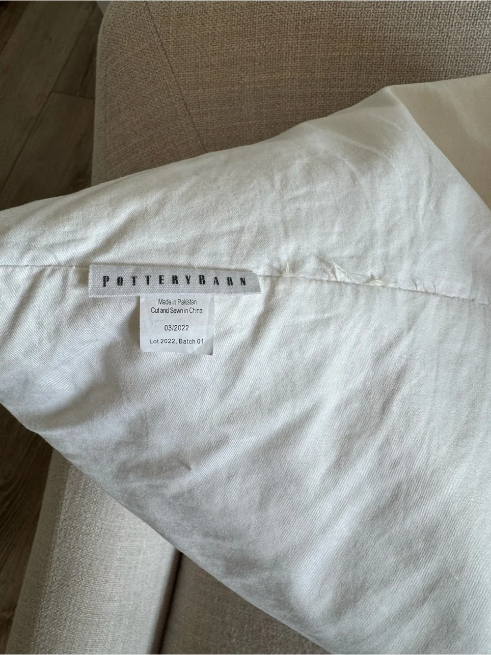 Pottery Barn Down Pillow Insert
